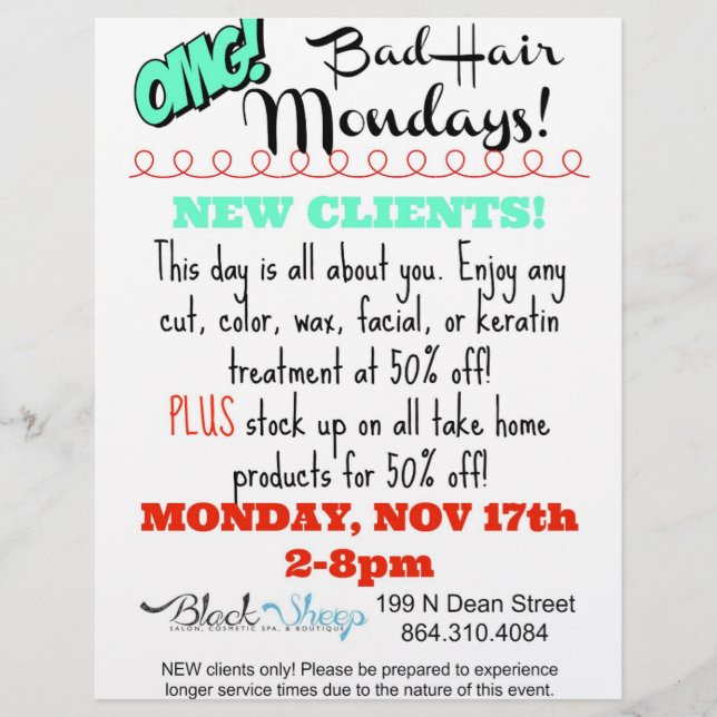 Salon Flyer (Framsidan)