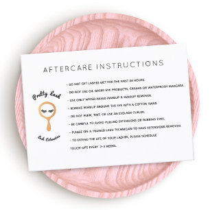 Salon för AfterCare for Lash Extensions Visitkort