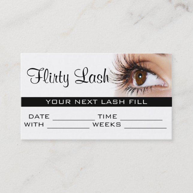 Salon för bindningstillägg för tilläggskort tidsbeställning kort (Framsida)