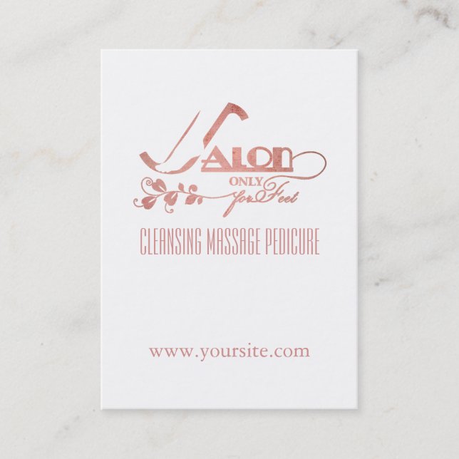 SALON for Feed - Business/Schedule Card Tidsbeställning Kort (Framsida)