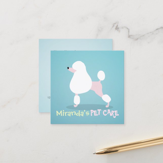 Salon för grooming av badsalon pudel Hund Djuromso Tidsbeställning Kort (Fram/Back In Situ)