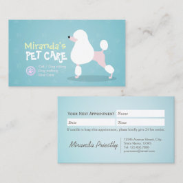 Salon för grooming av badsalon pudel Hund Djuromso Tidsbeställning Kort