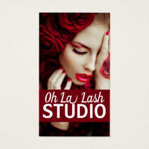 Salon för Modern vackra Lash Extensions Visitkort