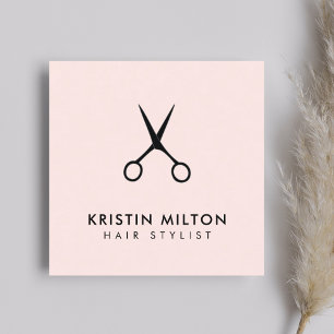 Salon för Ro-sax med minimal Elegant Fyrkantigt Visitkort
