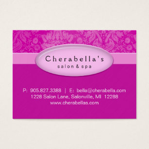 Salon Gift Card-certifikat - Rosa - skada Visitkort