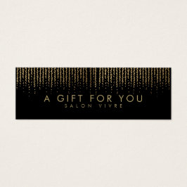 Salon Gift Card - minimalistisk modern Litet Visitkort