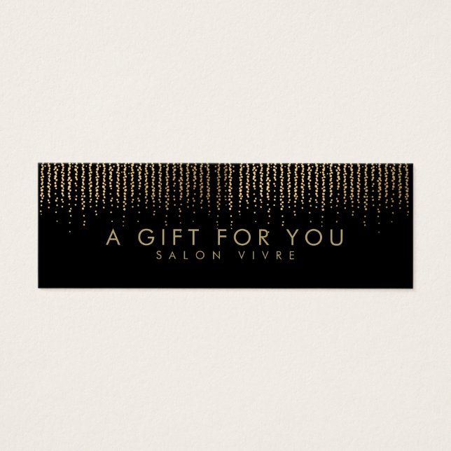 Salon Gift Card - minimalistisk modern Litet Visitkort (Framsidan)