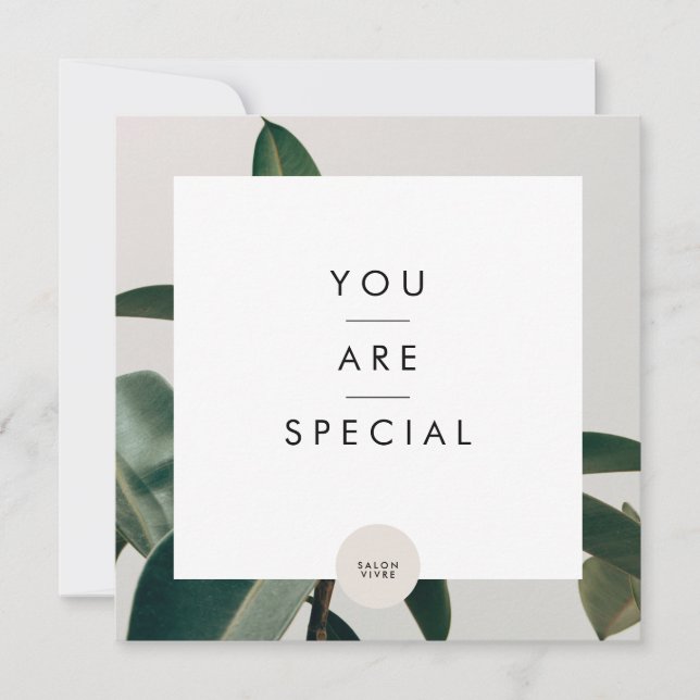 Salon Gift Card Modern Minimalist Line (Framsida)