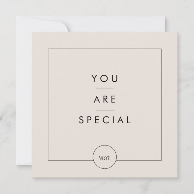 Salon Gift Card Modern Minimalist Line (Framsida)