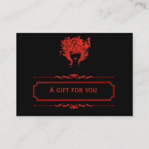 Salon Gift Certificate (Firebrick) Rabattkort