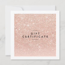 Salon Gift-certifikat för ro Guld Chic