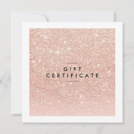 Salon Gift-certifikat för ro Guld Chic