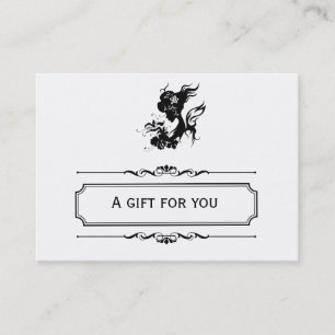 Salon Gift-certifikat (svart) Rabattkort
