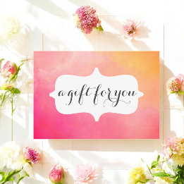 Salon Gift-Gult för vattenfärgsRosa