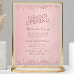 Salon Grand Open i ro, Guld Glitter Reklamblad<br><div class="desc">Ro Glitter kör Salon Grand Open Flyer. Salonnyöppningsflygare med glatt glitter-droppar. "Med nya Covid 19-säkerhetsåtgärder i ställe för att behålla våra kunder och anställda säkra." Anpassa det här anpassad design med din egen text,  logotyp och affärsinformation.</div>