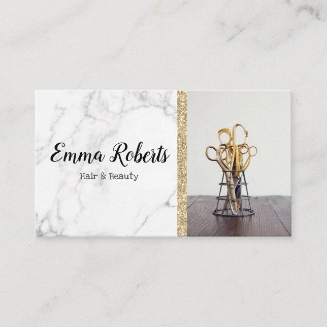 Salon Hairdresser Barber Visitkort (Framsida)