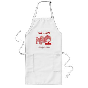 Salon Hairstylist Långt Förkläde
