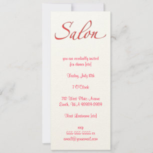 Salon Inbjudningar