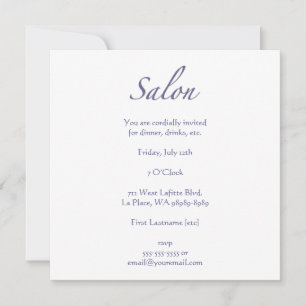 Salon Inbjudningar