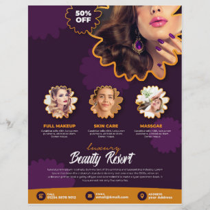 SALON LFYER BÄSTA FLYER-FORMGIVNING REKLAMBLAD