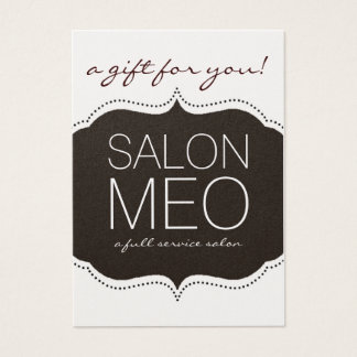 SALON MEO GIFT CARD VISITKORT