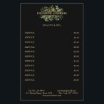 Salon Modern Botanik Schwarz Grün Schwarz Flygblad<br><div class="desc">Elegant,  moderne,  Botanik,  Schwarz,  Grün Flyer. Editiere dein Produkt in wenigen Minuten indem Du deinen Namen,  Service und Preise eingibst. Über "weiteres personalisieren" kannst du die Schriftart,  Farbe und Position individuell wählen.Flyer.</div>