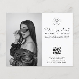 Salon Möte Hair Makeup Nagel Business Logotyp Flygblad