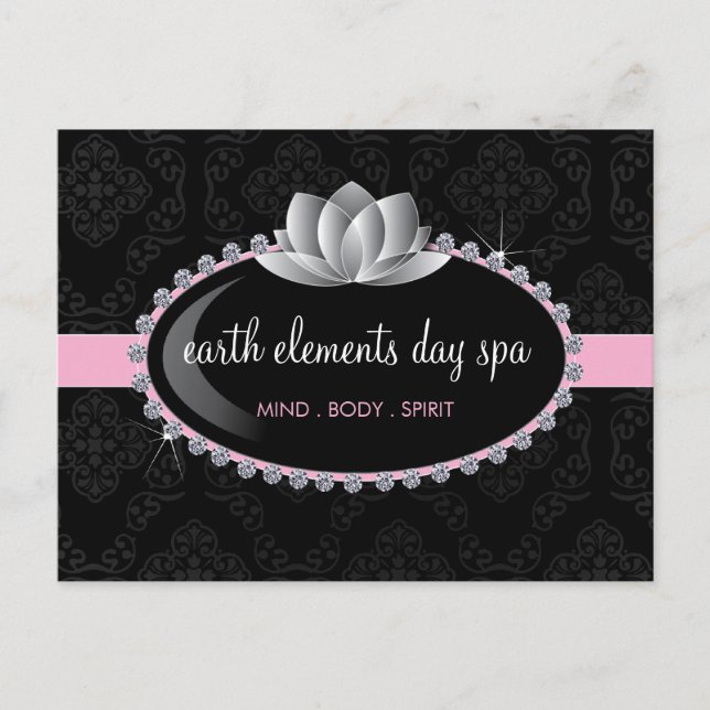 Salon- och spa-vykort vykort (Framsida)