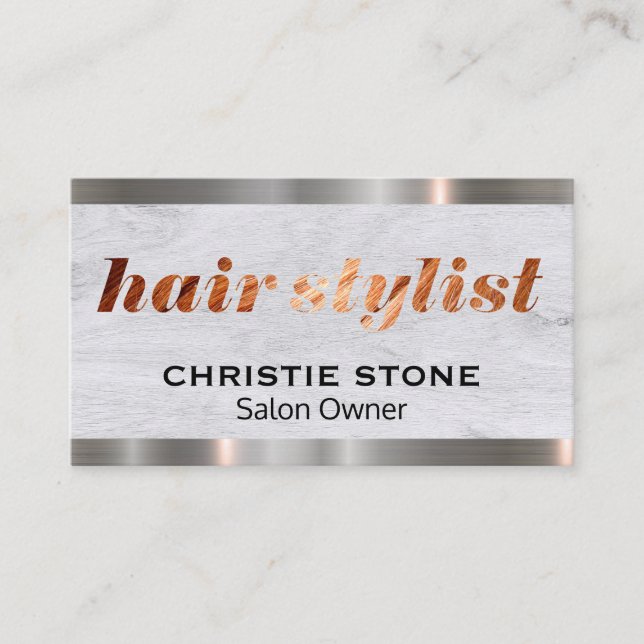 Salon Owner | Hårstilstyp för Logotyp Visitkort (Framsida)