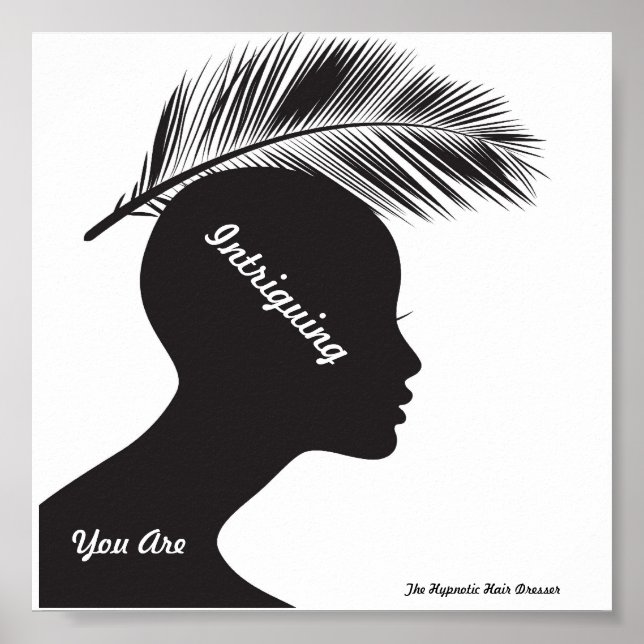 Salon Poster Priming Ord Hypnotic Hair Dresser (Framsidan)