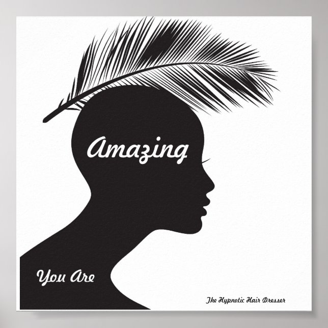 Salon Poster Priming Ord Hypnotic Hair Dresser (Framsidan)