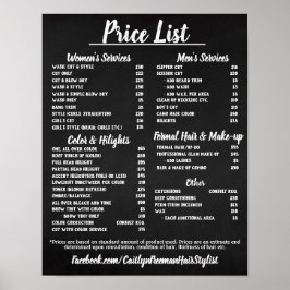 Salon Pris LIst Poster
