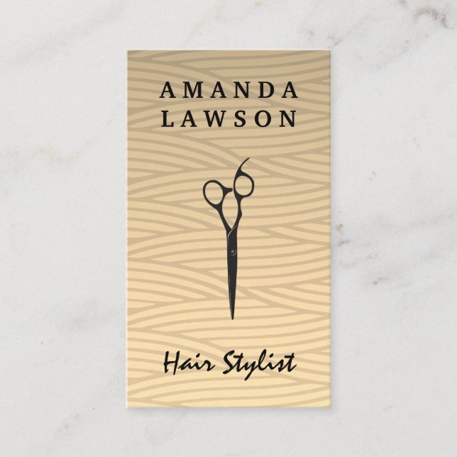 Salon Scissors | Weave Mönster Visitkort (Framsida)