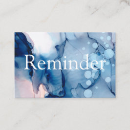 *~* Salon & Spa Blue Abstrakt Konstnärlig Chic Tidsbeställning Kort