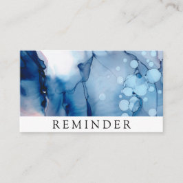 *~* Salon & Spa Blue Chic Abstrakt Artistic Tidsbeställning Kort