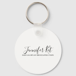 Salon spa business discount offer website visits a nyckelring