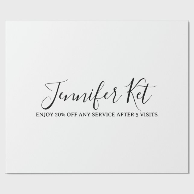 Salon spa business discount offer website visits a presentpapper (Platt)