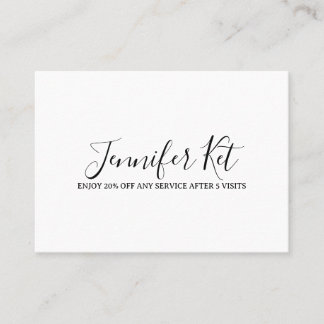 Salon spa business discount offer website visits a rabattkort