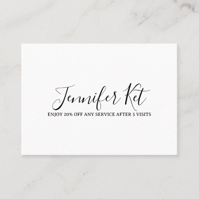 Salon spa business discount offer website visits a rabattkort (Framsida)