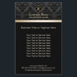 Salon SPA Damask Monogram Elegant Black & Guld Flygblad<br><div class="desc">Salon SPA Damask Monogram Elegant Black & Guld Brochures.</div>