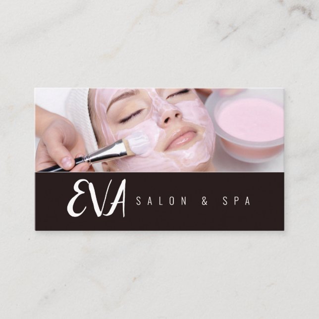 Salon & Spa Esthetician Visitkort (Framsida)