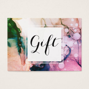 *~* Salon & Spa Feminine Chic Abstrakt Konstnärlig Visitkort