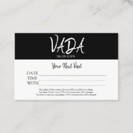 Salon & Spa för avtalskort Visitkort