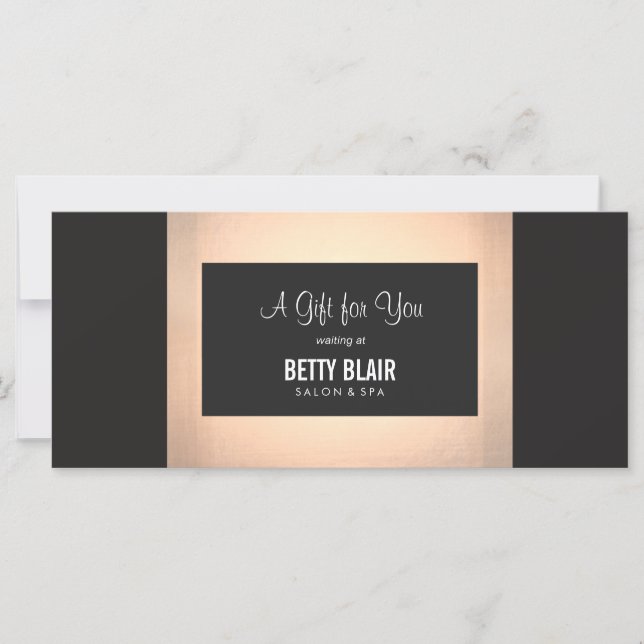 Salon & Spa Gift-certifikat för färgstark Blommigt (Framsida)