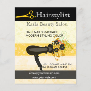 Salon & Spa Hairstylist Flygblad