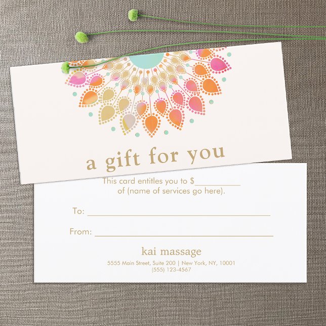 Salon Spa Lotus Blommigt Gift-certifikat (Skapare uppladdad)