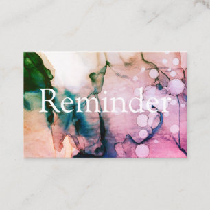 *~* Salon & Spa Peach Rosa Abstrakt Artistisk Chic Tidsbeställning Kort