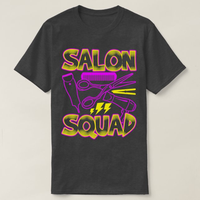 Salon Squad Funny Hairdressing Classic TShirt T Shirt (Design framsida)