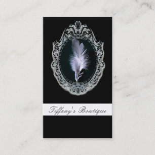 Salon stylist Cosmetolog Victorian monogram Visitkort