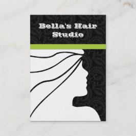 Salon-visitkort Tidsbeställning Kort